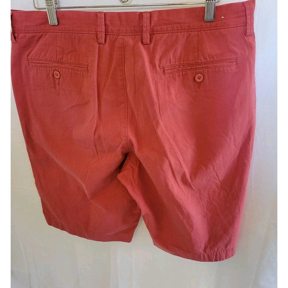 J. CREW Shorts Mens 34 Red Chino Paisley lined Flat Front Casual Beach Mid RIse